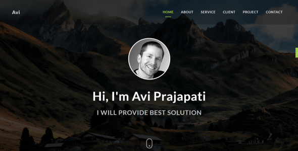 многоцелевой шаблон целевой страницы портфолио