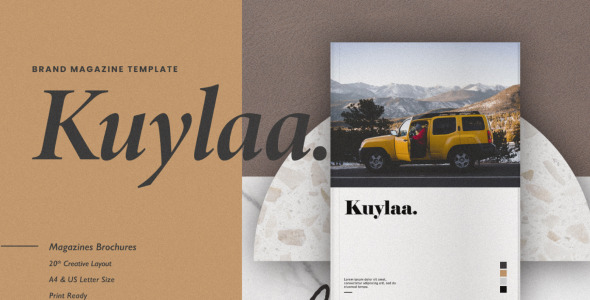 Magazine Template на тему графика