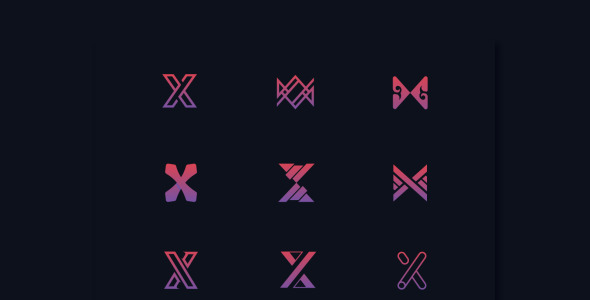 Шаблон логотипа на тему графика