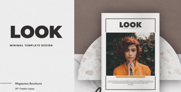 Magazine Template на тему графика