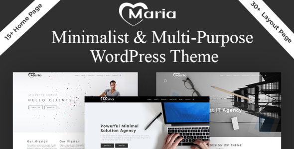 минимальный портфель и многоцелевая тема wordpress