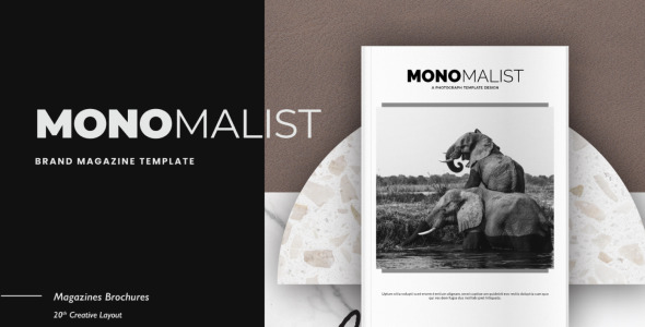 Magazine Template на тему графика