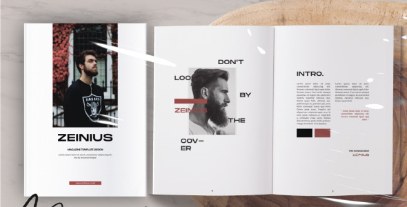 Magazine Template на тему графика