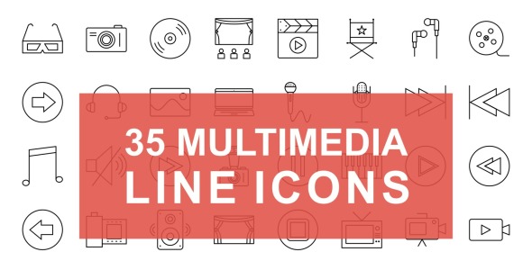 Набор иконок на тему графика