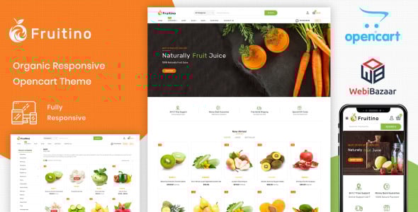 шаблон opencart food &amp; grocery store