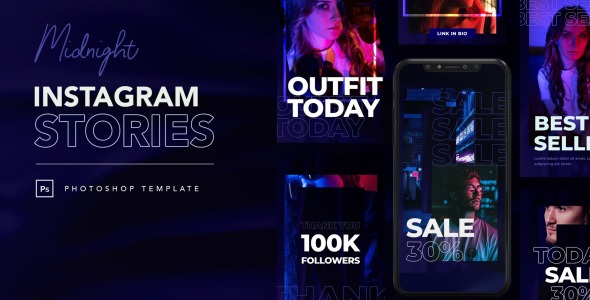 Шаблон для соцсетей на тему графика