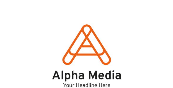 Шаблон логотипа на тему графика