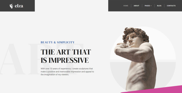 Sculptor Moto CMS 3 Template