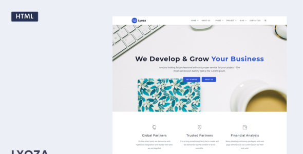 адаптивный шаблон бизнес-сайта html5