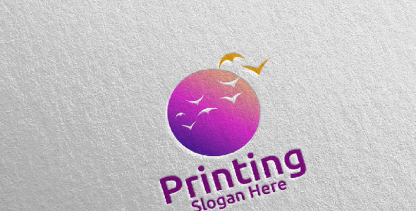 Шаблон логотипа на тему графика