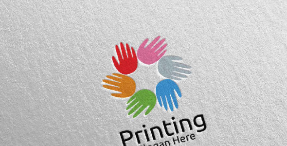 Шаблон логотипа на тему графика