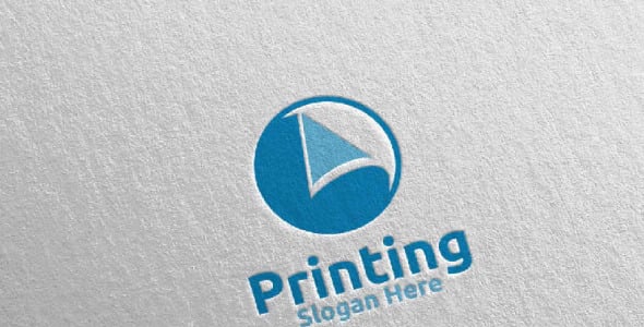 Шаблон логотипа на тему графика