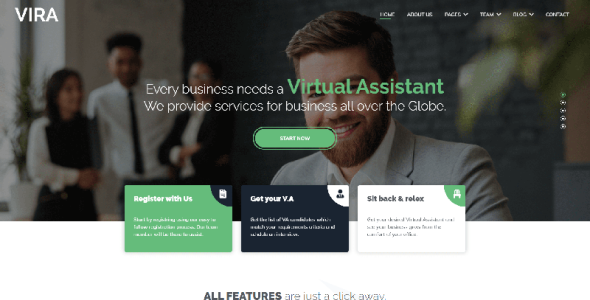 шаблон сайта vira