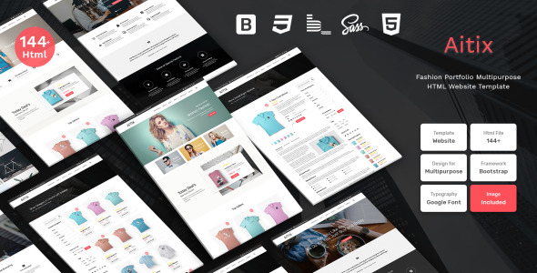 модный портфель универсальный чистый шаблон сайта bootstrap