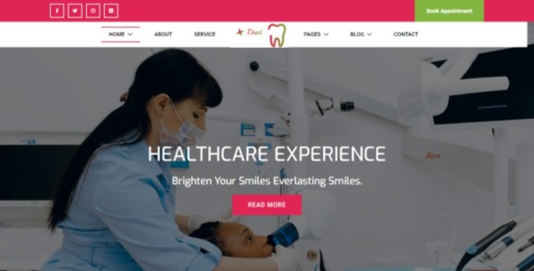 Dentist Medical Website Template