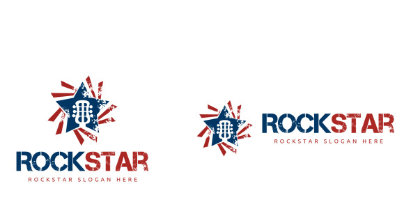 Шаблон логотипа на тему графика