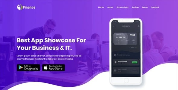 шаблон целевой страницы html приложения