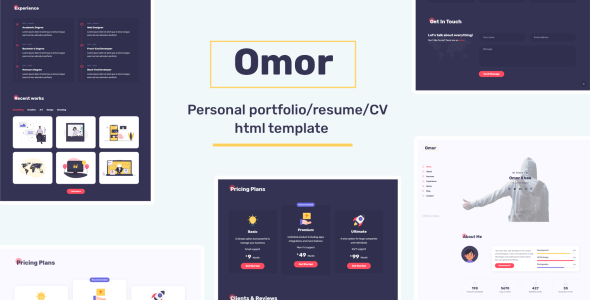 шаблон целевой страницы резюме