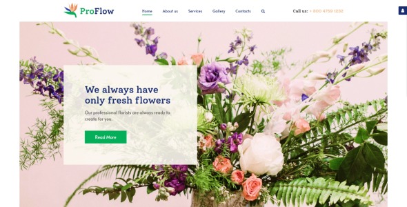 Flower Shop Responsive Joomla Template