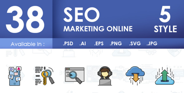 Набор иконок на тему графика