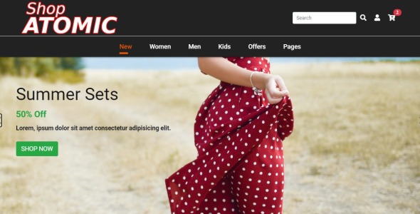 faschion shop bootstrap html шаблон сайта