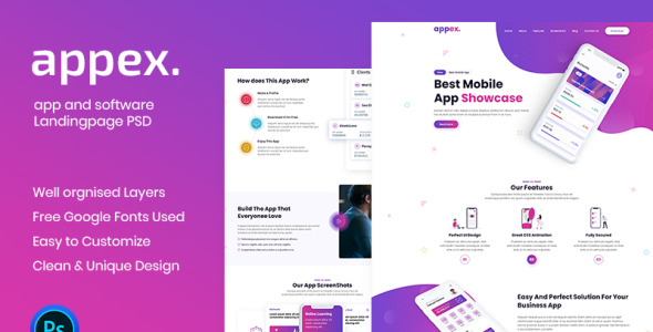 PSD шаблон на тему компания по разработке по