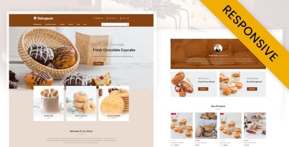 пекарня магазин prestashop тема