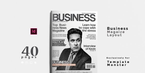 Magazine Template на тему графика