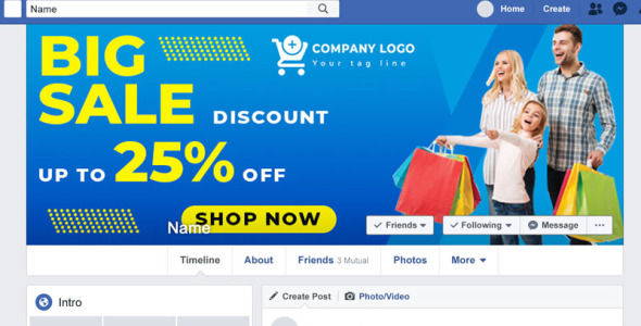 Шаблон для соцсетей на тему графика