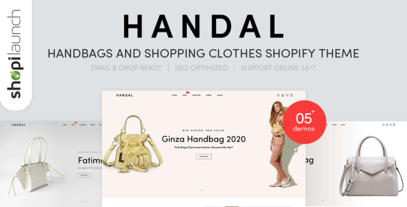 сумки и шоппинг одежда shopify тема