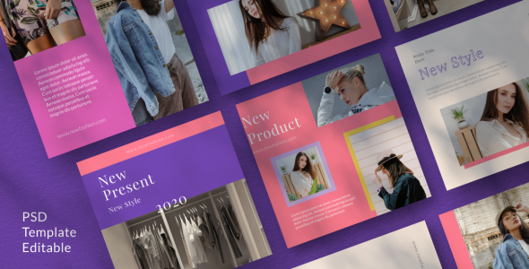 Шаблон для соцсетей на тему графика