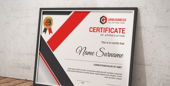 Шаблон сертификата на тему графика