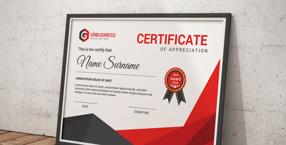 Шаблон сертификата на тему графика