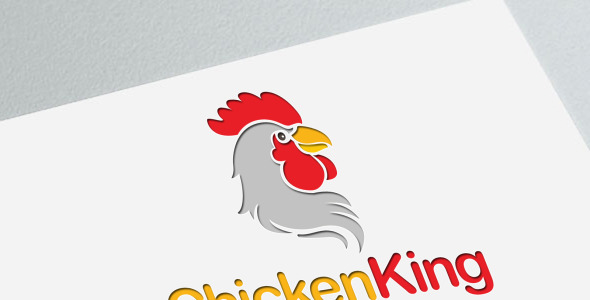 Download Chicken King Logo Template - Шаблон логотипа на тему графика
