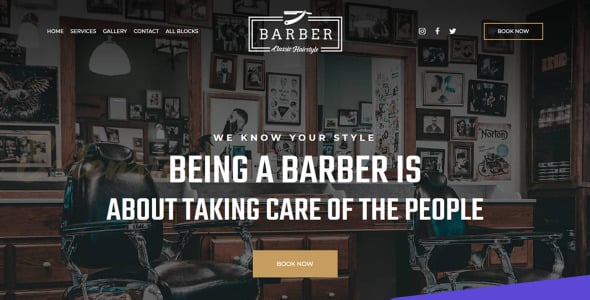 классическая прическа шаблон целевой страницы