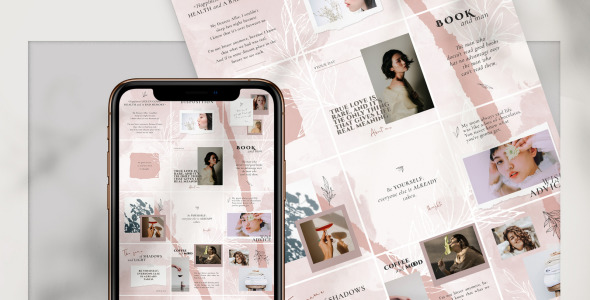 Шаблон для соцсетей на тему графика