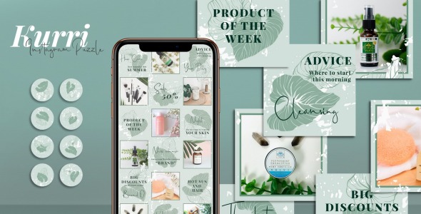 Шаблон для соцсетей на тему графика