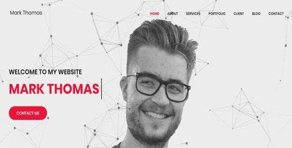 личный портфель html шаблон целевой страницы