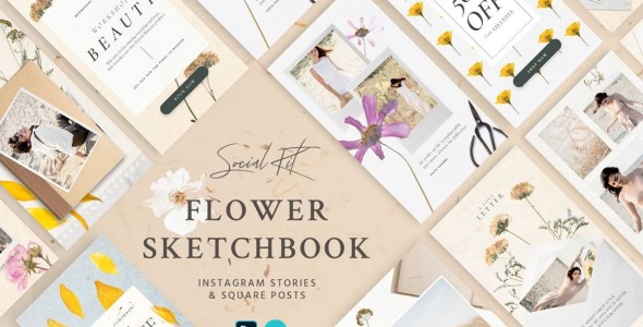 Шаблон для соцсетей на тему графика