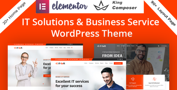 технология и ит - решения услуги wordpress тема