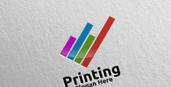 Шаблон логотипа на тему графика