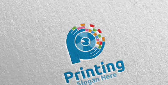 Шаблон логотипа на тему графика