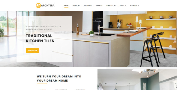 шаблон сайта archtera