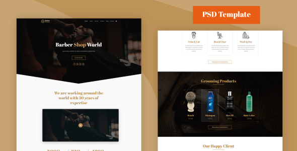 PSD шаблон на тему бизнес и услуги