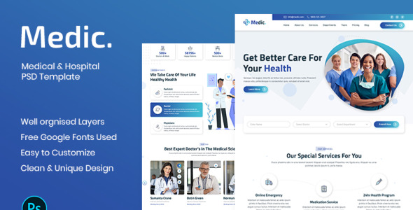 PSD шаблон на тему графика