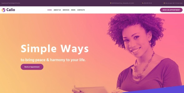 Psychology Moto CMS 3 Template