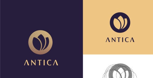 Шаблон логотипа на тему графика