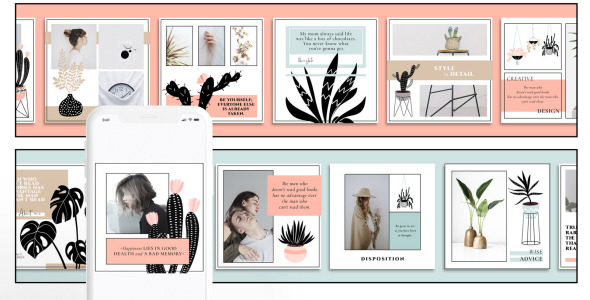 Шаблон для соцсетей на тему графика