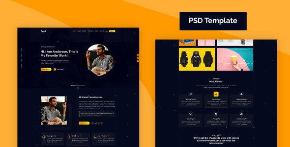 PSD шаблон на тему веб-дизайн