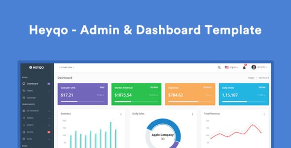 шаблон администратора панели мониторинга